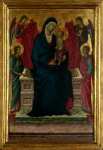 Follower of Duccio - The Virgin and Child with Four Angels